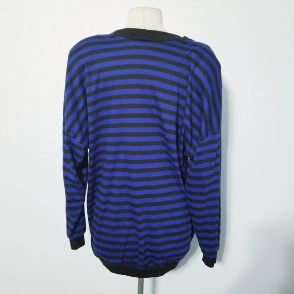 Vintage 80's Retro Striped Sweater - Picture 5 of 6